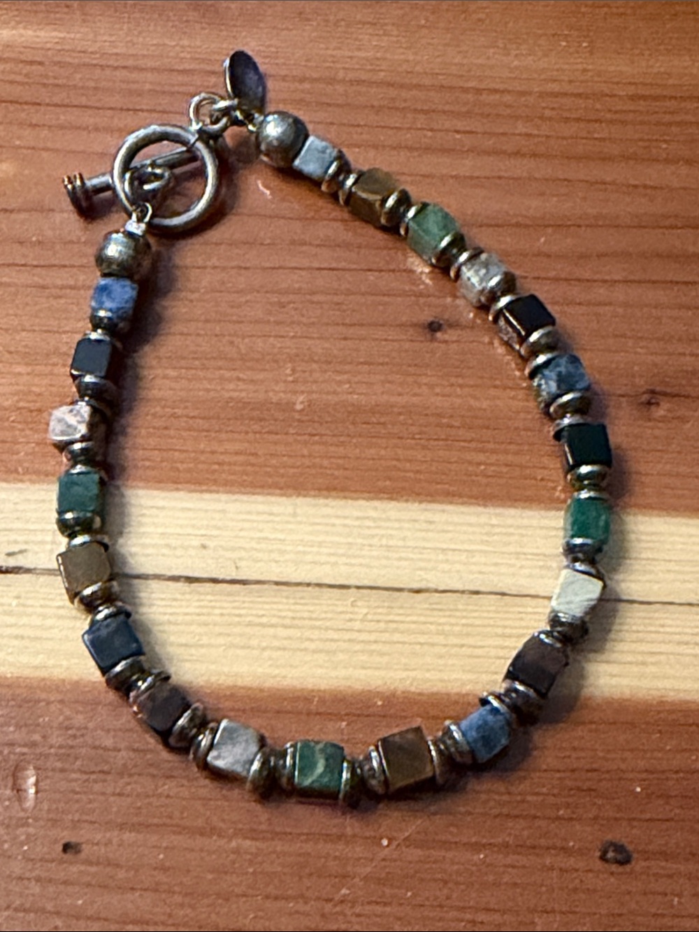 Silpada gemstone bracelet with toggle clasp